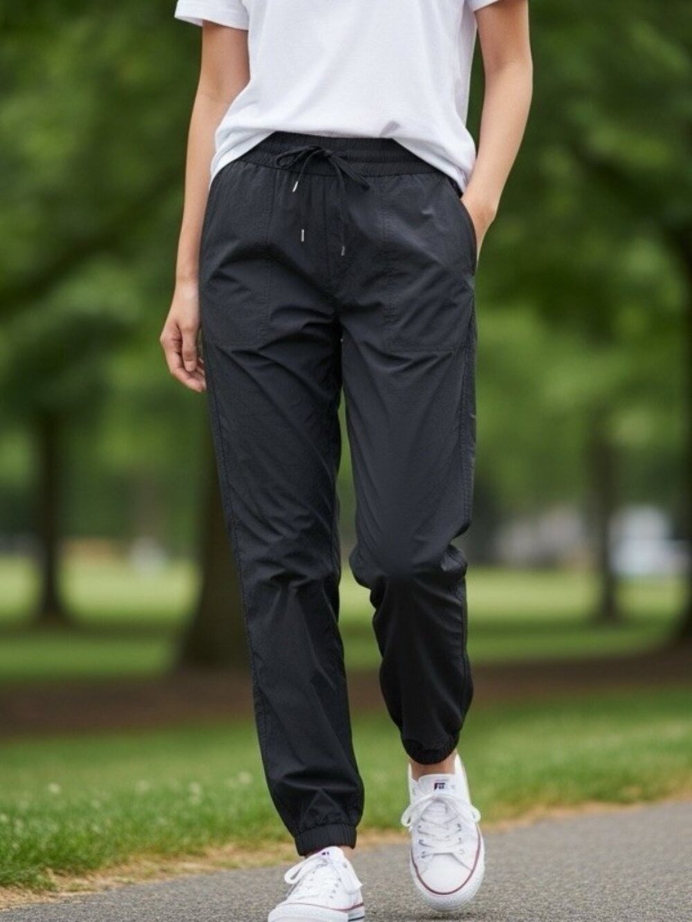 Abercrombie Women's Drawstring Jogger Pants In Black